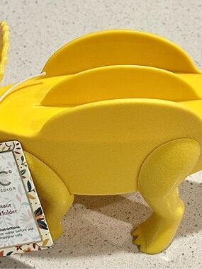 Cheerful Yellow Triceratops Taco Holder